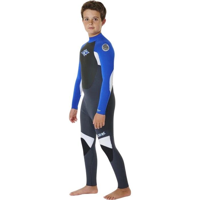 2024 Rip Curl Junior Omega 5/3mm Back Zip Wetsuit 13NBFS - Blue